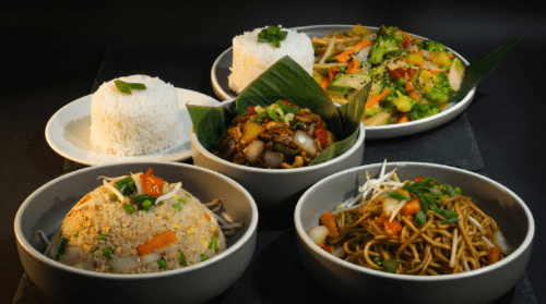Asia Klassiker von Soi1 in Ulm – gebratene Nudeln, Reis und Chop Suey